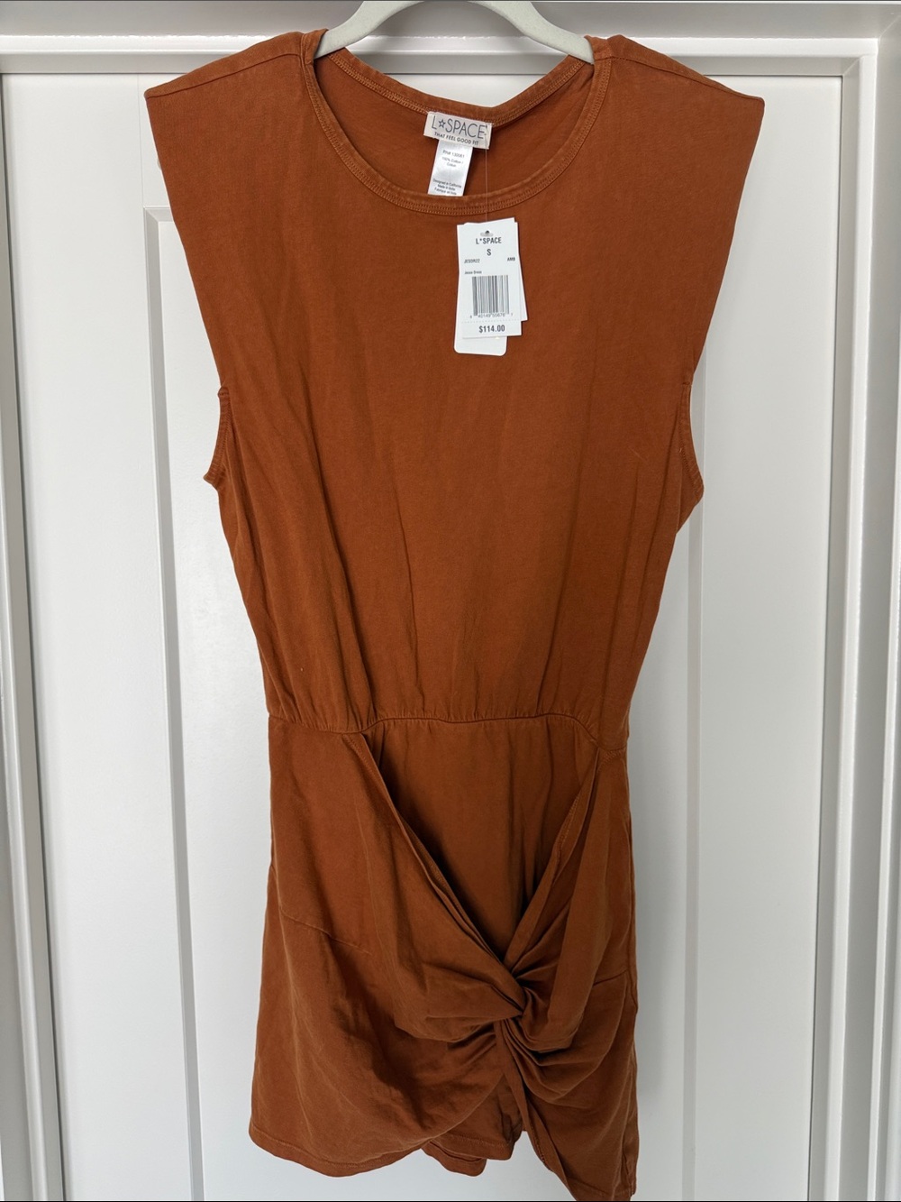 l*space Jesse Knot-Front Sleeveless dress size S NWT